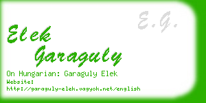 elek garaguly business card